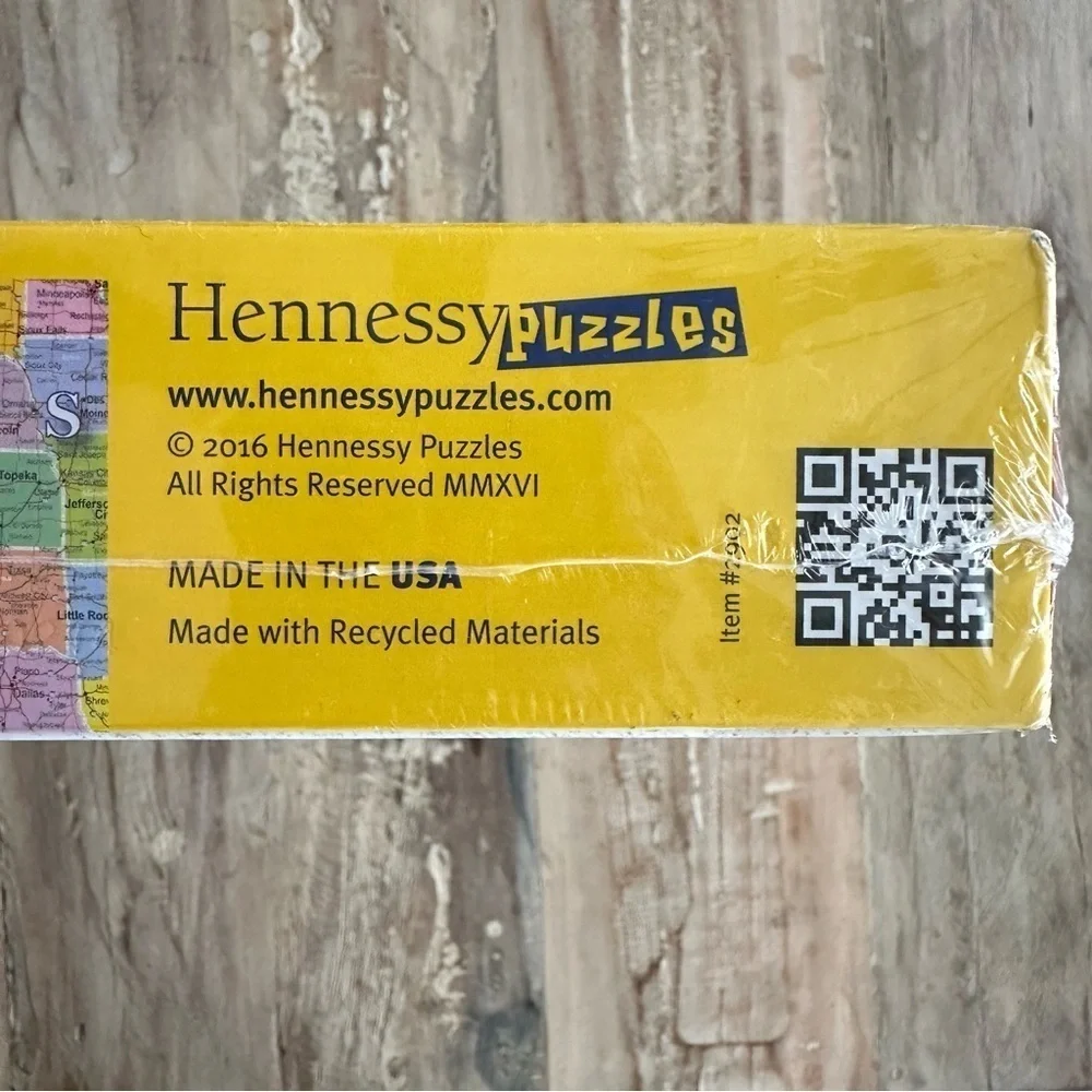 Hennessy United States Of America Map Puzzle 1000 Piece Learning Made Fun NIB